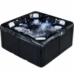 Spa extérieur Marbella Édition Noire 6-7 personnes | 25 jets de massage inox | Balboa & LX | 190 × 190 cm