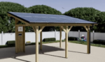 Carport solaire en bois 16 m² – Image 2
