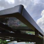 X-metal Carport autoportant aluminium 15m² polycarbonate gris anthracite 300x500cm – Image 3