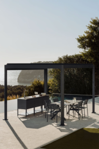 Pergola bioclimatique autoportante NATERIAL Clima alu gris anthracite – Image 2