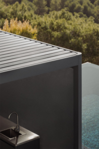 Pergola bioclimatique autoportante NATERIAL Clima alu gris anthracite – Image 4