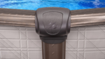 Piscine hors terre ronde Melenia de 12 pi x 54 po – Dotée de margelles supérieures couleur bronze métallisé – Image 9