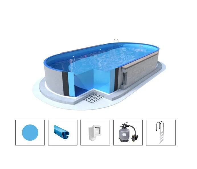 download (66) Piscine enterrée ovale Ibiza 4,16x10x1,50m kit complet avec filtre à sable – Image 1