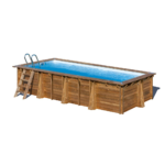 GRE Piscine bois Papaya 5,20 x 3,20 x 1,33 m